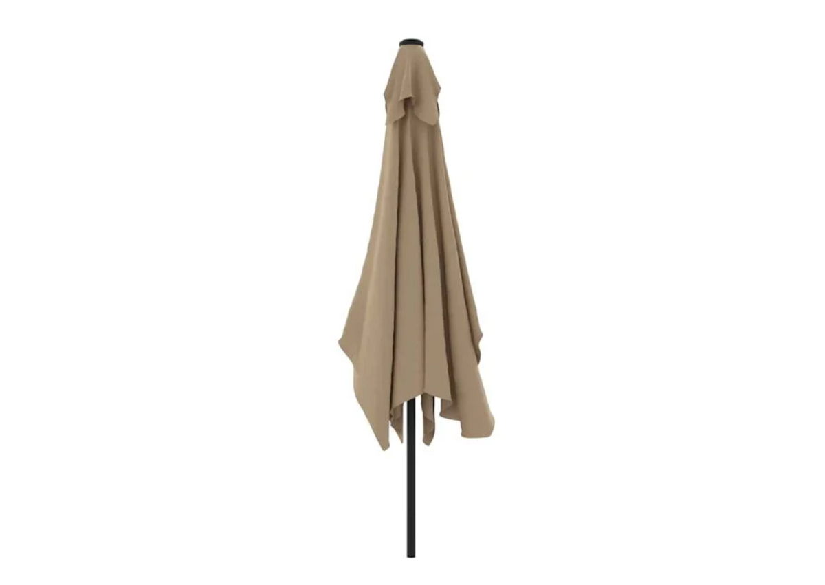 Parasol droit rectangulaire mât diamètre 38 mm compatible pied standard