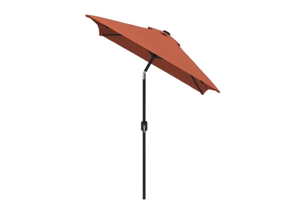 Parasol droit 2x3 m anthracite incliné protection soleil latérale