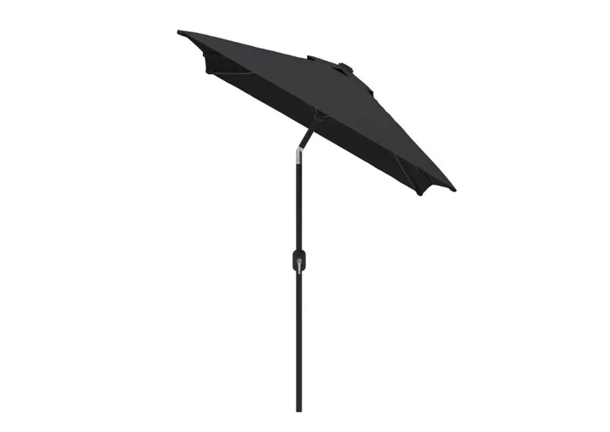 Parasol droit 2x3 m blanc sable protection UV terrasse