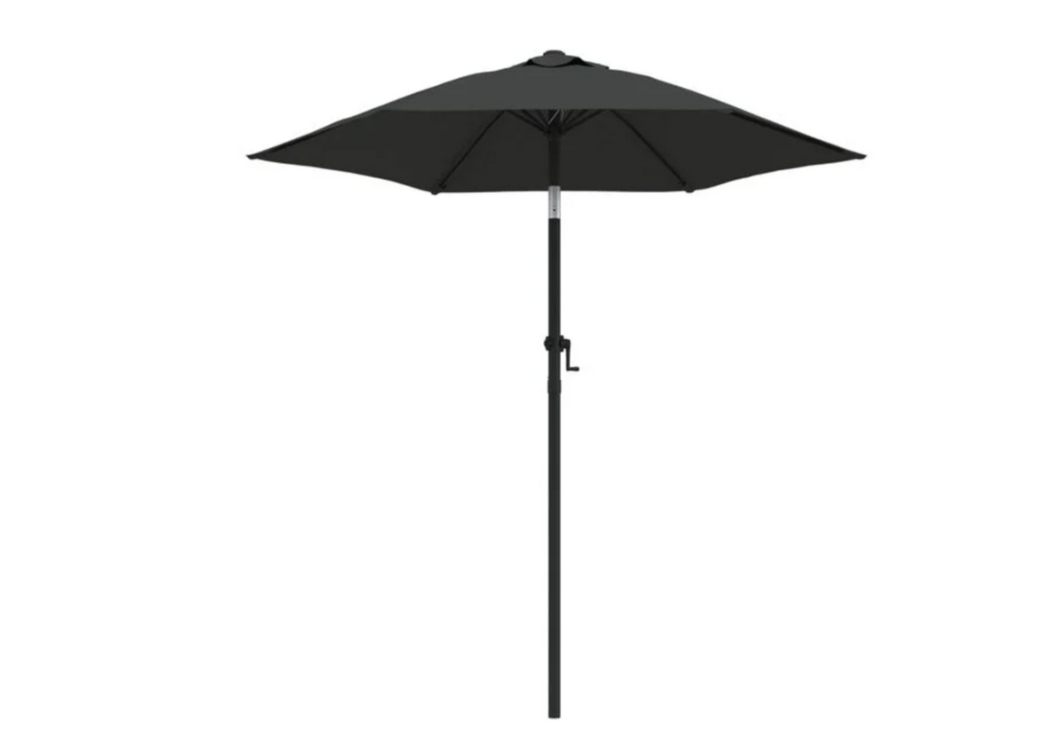 Parasol droit 200 cm aluminium revêtement poudre résistance intempéries