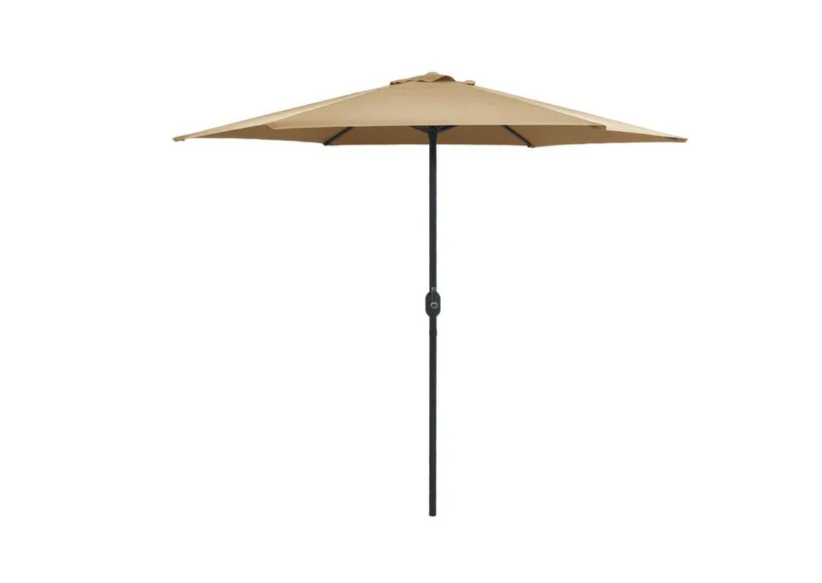 Parasol droit 2,7 m 4 coloris blanc sable taupe anthracite noir