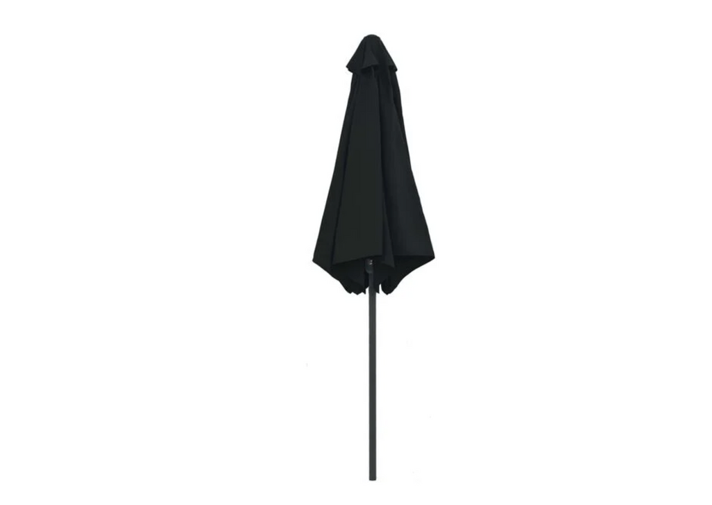 Parasol droit rond 270 cm ombrage patio dalle pierre