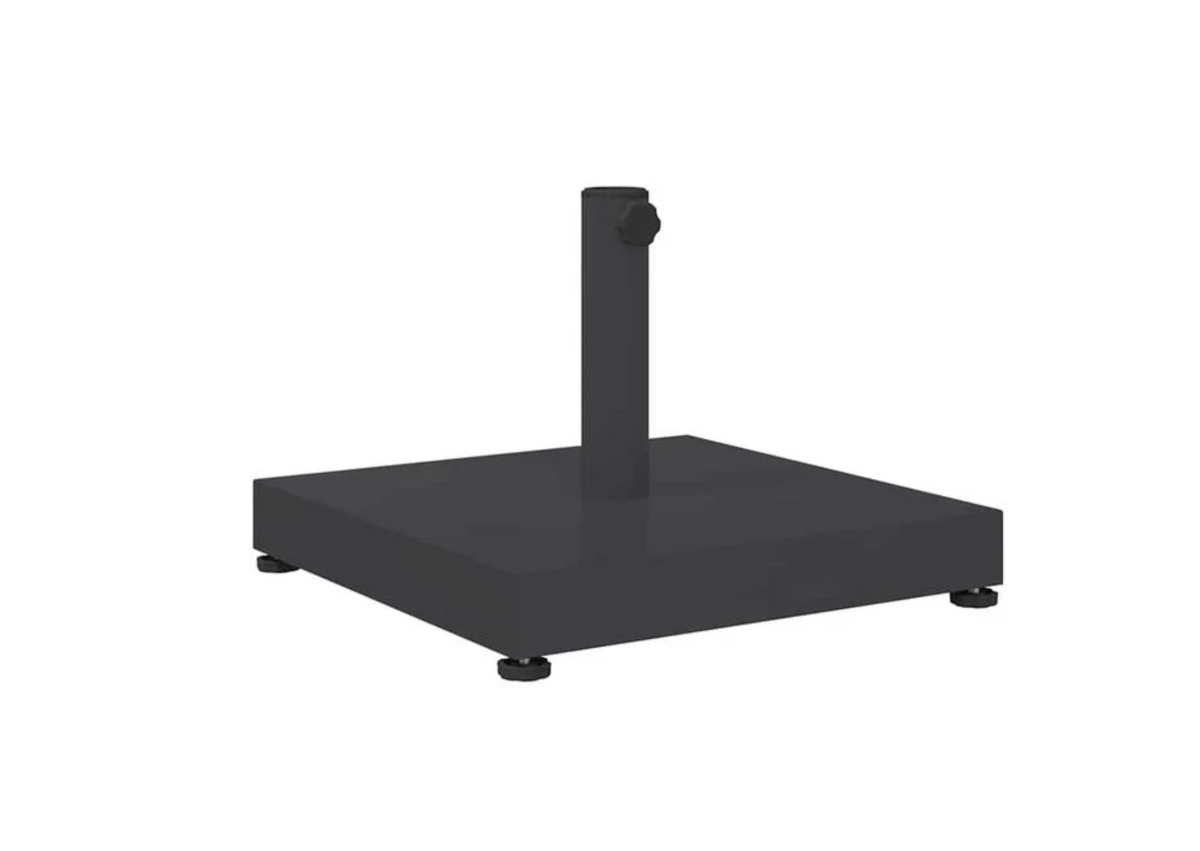 Pied de parasol acier anthracite compatible parasol droit mât central