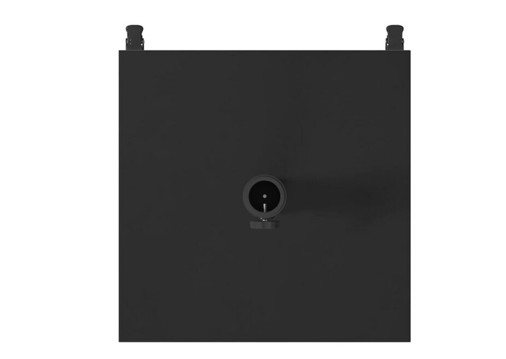 Pied de parasol roulettes acier noir tube central 5,5 cm inclus