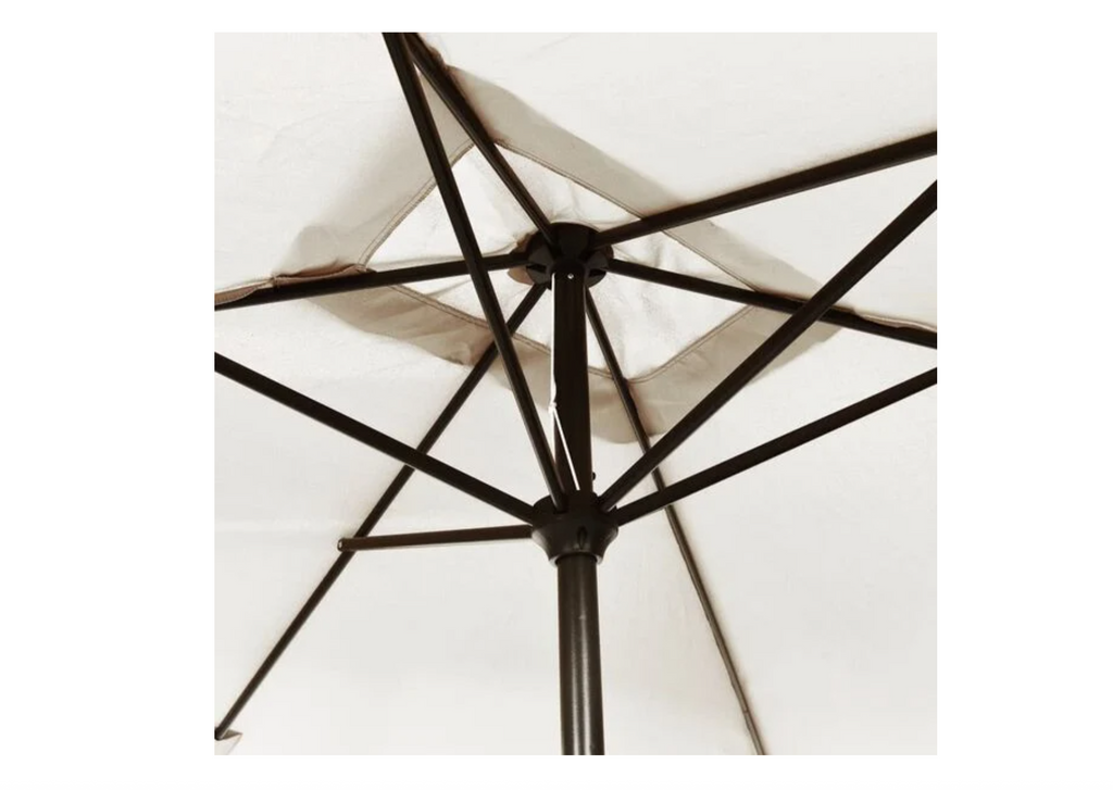 Parasol droit 2x3 m mécanisme inclinaison réglable haut du fût