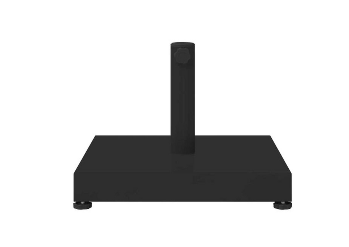 Pied de parasol acier carré anthracite 45x45 cm patio