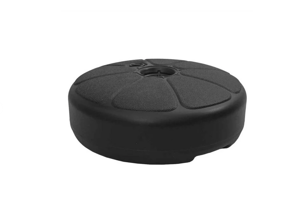 Pied de parasol plastique noir à remplir cylindre 36 cm diamètre