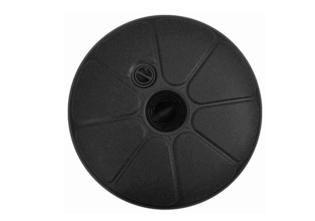 Pied parasol plastique sable 18 kg rempli stable terrasse
